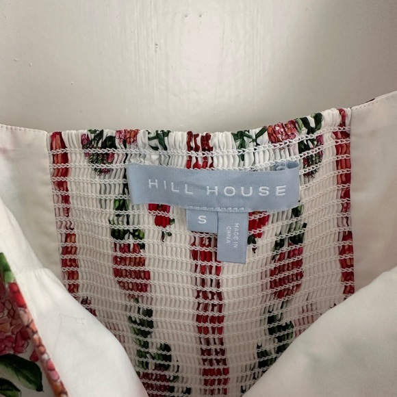 Hill House Red Shell Vine Stripe Dress in Small S - Picture 4 of 7